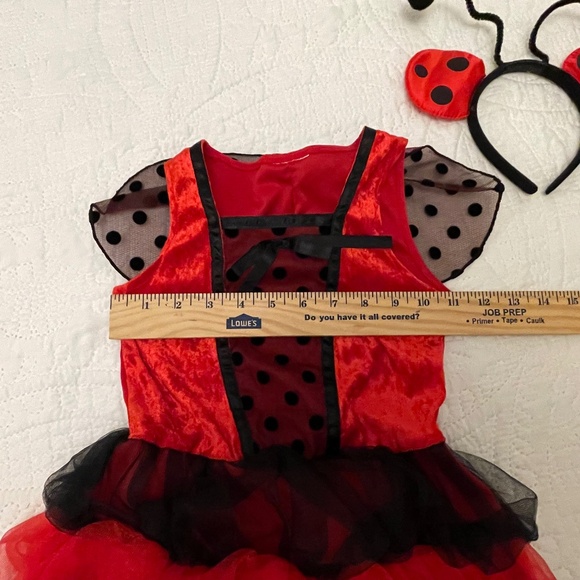 Lady Bug Costume with wings & head piece - Picture 4 of 6